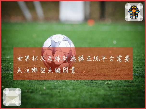 世界杯买足球时选择正规平台需要关注哪些关键因素